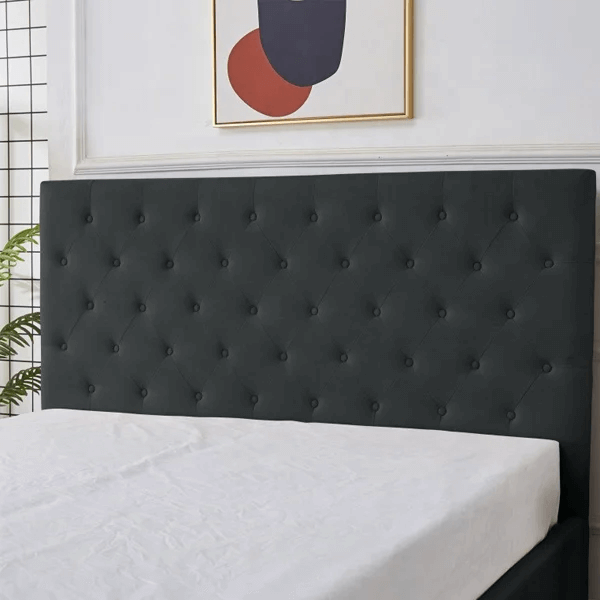 Sudais Homes 78” King Bed Frame Black | Heavy Duty Platform Bed No Box Spring