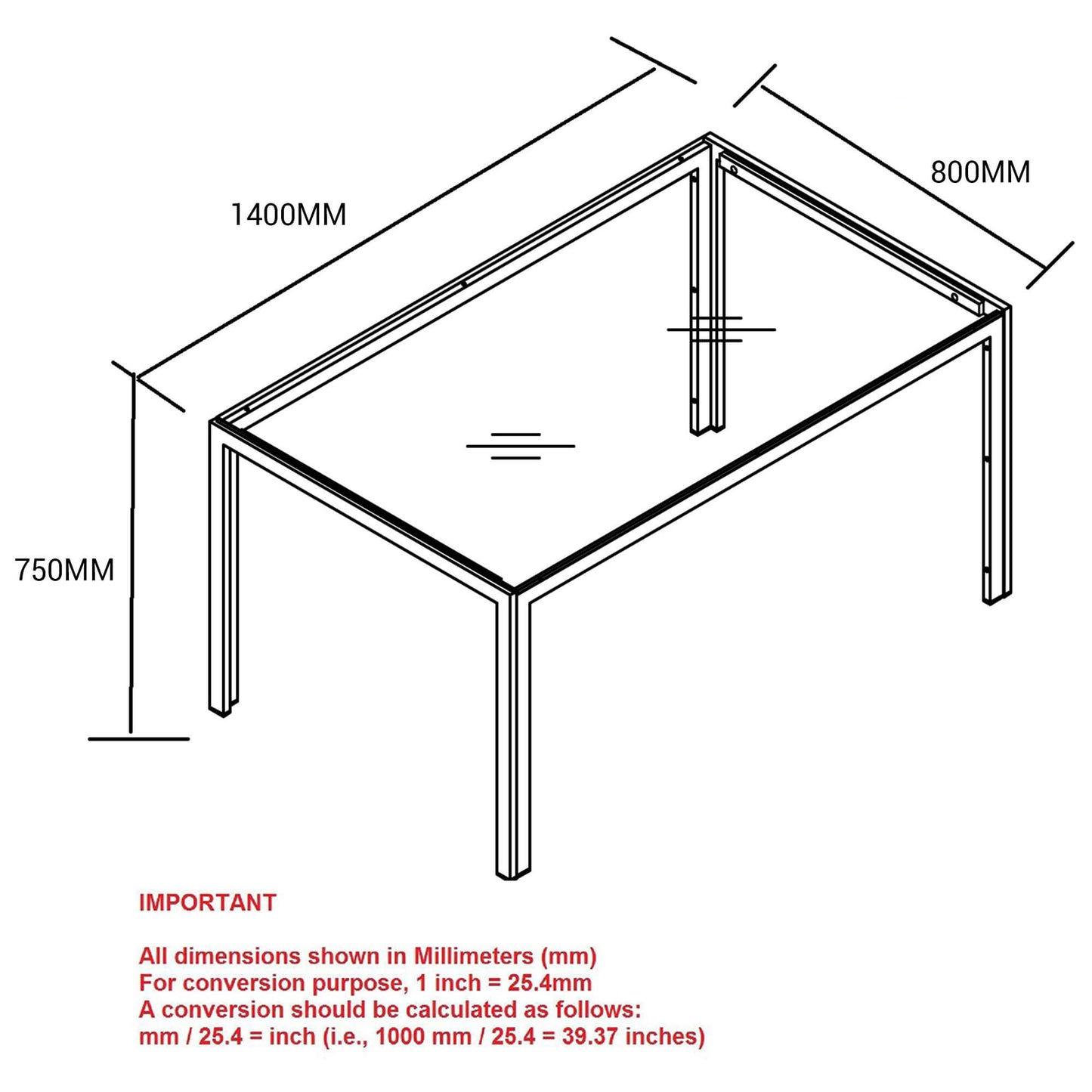 CONTRA Black Glass Dining Table | Modern 6-Seater Tempered Glass Table