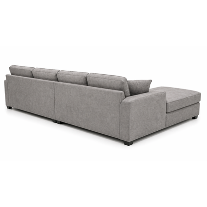 Sudais Homes U-Shaped Sectional Sofa Grey | Large Modern Corner Couch